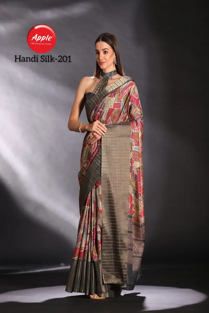 Handi Silk Vol 2 By Apple Digital Printed Silk Sarees Wholesale Clothing Suppliers In India

